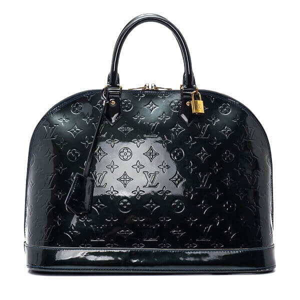 Louis Vuitton - Blue Nuit Monogram Vernis Leather Alma GM Bag